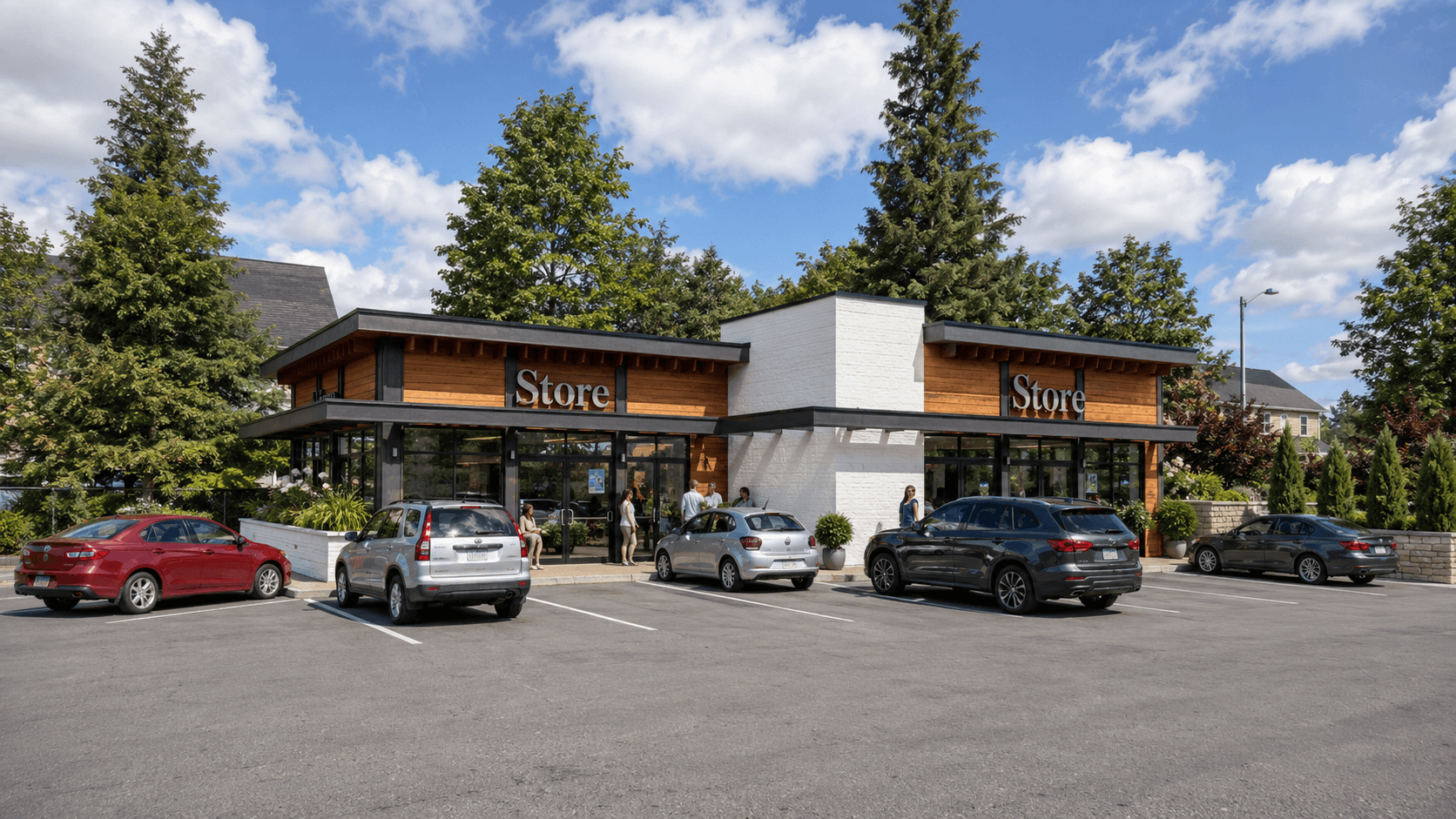 Roslyn Shopping Center rendering